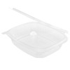 Karat 24oz - 200 ct PET Clamshell Square Deli Containers