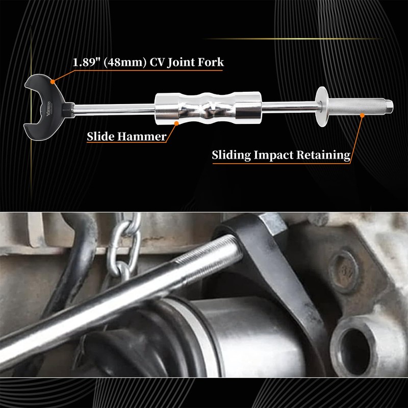 Yuesstloo Inner CV Axle Puller Removal Tool with Heavy Duty