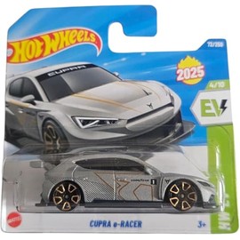 Hot Wheels - Cupra e-Racer - HW EV 4/10 - HYX46 - Short Card - Good Year - Silver - Mattel 2025-1:64