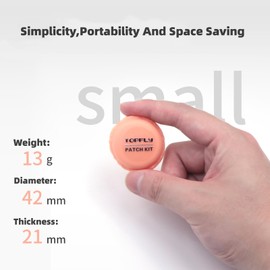 NELboNs Bike Tire Patch Kit 18 Pcs Glueless Tube Patch Kit for Motorcycle Mountain Bike Inner Tube Flat Tire Repair Bike Patch Kit with 2 Red Tyre Lever Tool,Purple Blue Orange