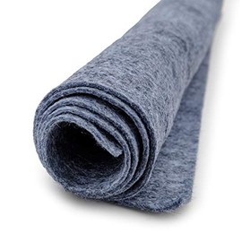 Cloudy Day Heathered Grey - Wool Felt Giant Sheet - 35% Wool Blend - 1 36x36 inch XXL Sheet