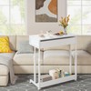 Tribesigns Portable Desk with Drawers, Mobile Laptop Desk with Wheels,