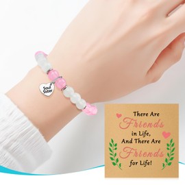 Friendship Beaded Bracelets Friendship Gifts Bracelets with Cards Appreciation Jewelry for Best Friends Birthday Christmas Retirement Gifts for Friends Thank You Gift for Coworkers Going Away Gift