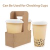 GANAZONO 15pcs Effortless Take Out Cup Carriers Reusable Beverage Cup