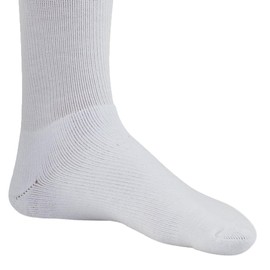 Ames Walker AW Style 131 Coolmax 8-15 mmHg Mild Compression Crew Socks (3-Pack) White Large