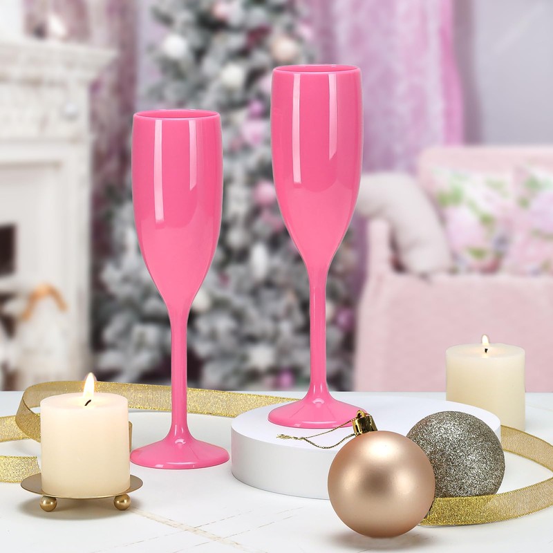 XUWAIDSGN Champagne Flute Acrylic Champagne Glasses Wedding Toasting Champagne Flute