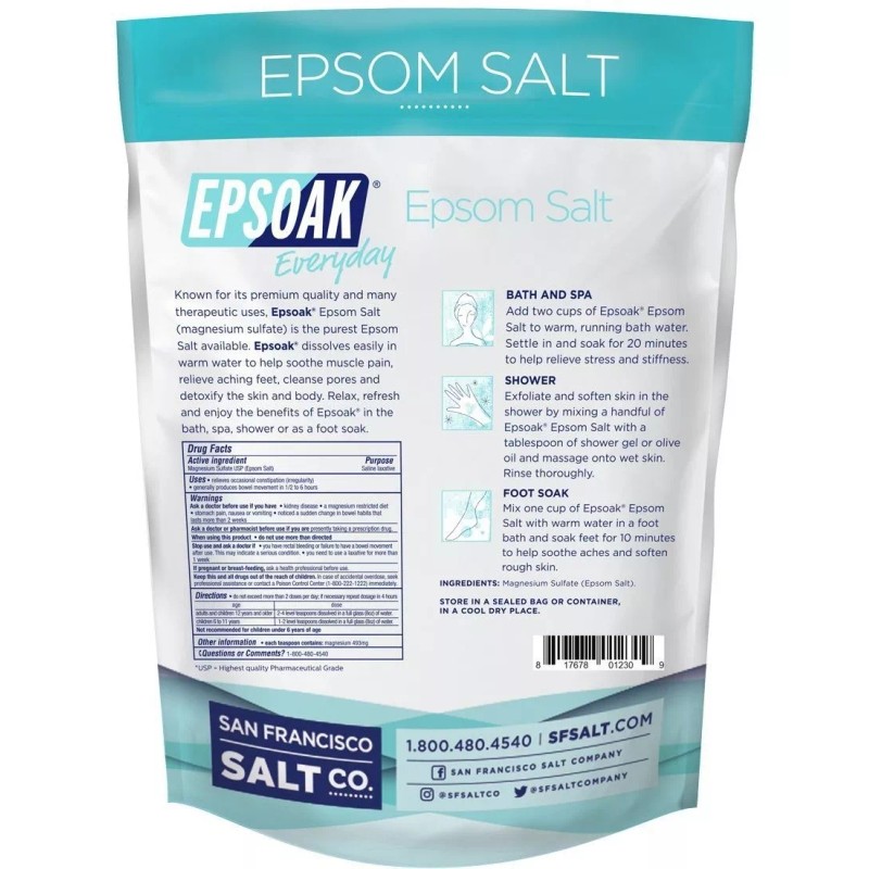 Epsoak Última Epsoak Sal De Epsom Bath Soak Bundle (6