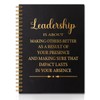 QYUVK Leadership Is About Making Others Better Gold Foil Hardcover