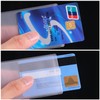 100 Pieces Plastic ID Credit Card Holder Vertical Business Card