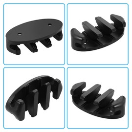 A.I.FORCE 4-Pack Zig Zag Cleat Kit for Kayak, Canoes and Fishing Boats – Durable Black Nylon Anchor Cleats with Stainless Steel Screws, Essential Kayak Accessories, 90mm
