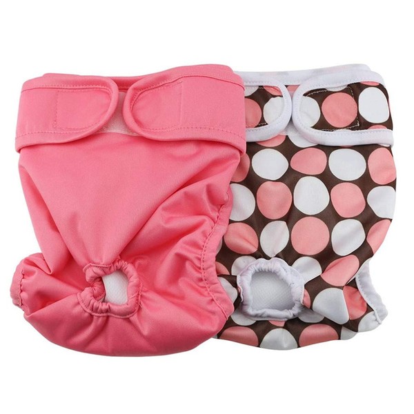 Amaliy Washable Dog Nappies Female Reusable Incontinence Nappies Pants (Pack