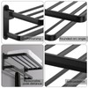 BOZWELL Bathroom Lavatory Towel Rack with Two Towel Bars,20-Inch Towel