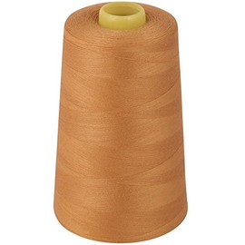 OVERLOCKING Thread - Polyester - Sewing Thread - 4 x 5000 Meters (5468 Yard) Cones - (Gold)