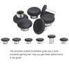 Metal Controller Thumbsticks Set, Detachable Game Controller Button Paddles Set