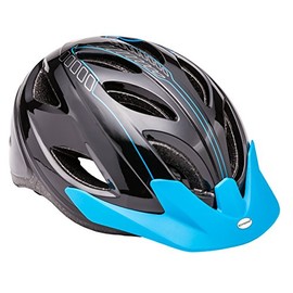 Schwinn Pathway Youth Bike Helmet, Black/Blue