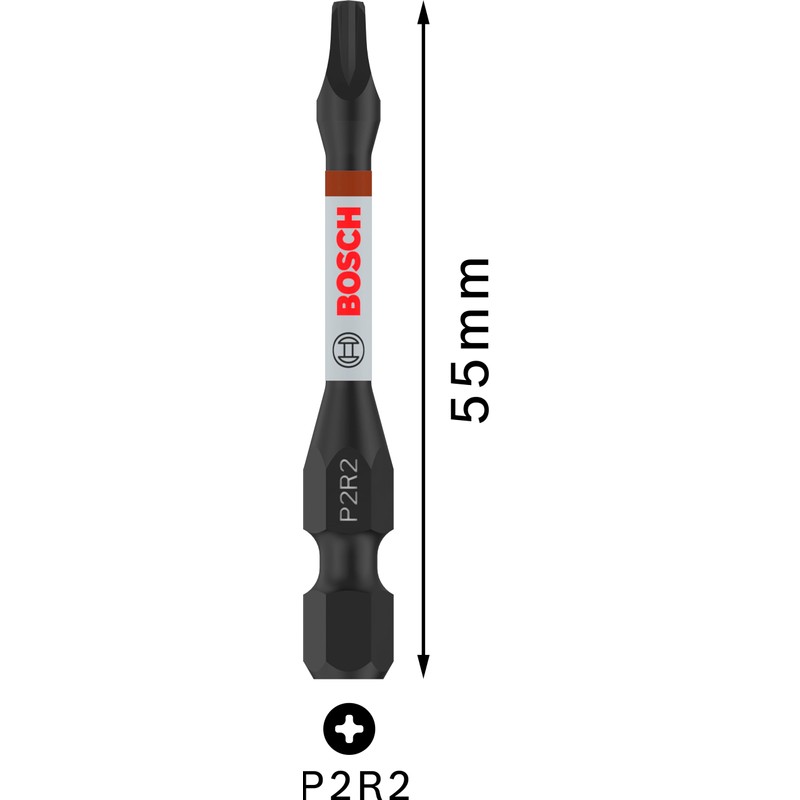 Bosch 5x PRO P2R2 Impact Bit (125 x 75 mm,