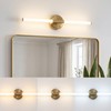 URSOLA 24" Modern LED Bathroom Light Fixtures, Golden 3CCT Dimmable