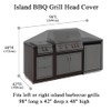 Cozzka 98 Inch Island BBQ Grill Head Cover Heavy Duty