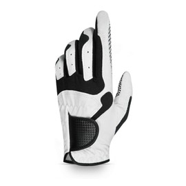 Premium Men's Golf Gloves - Durable Breathable Golf Gloves - Grip Soft Comfortable Anti-Slip Mens Golf Gloves Left Hand - Fit Great Golf Gifts (White, 24)