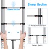 DEZEX Telescoping Ladders 16.5 FT Stainless Steel Extension Ladders -