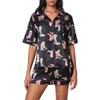 Yiulangde Silk Satin Pjs For Women Y2k Floral Print Pajamas