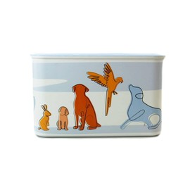 Tupperware Quadro Ultimo 39035 Storage Container 4.6 L Light Blue White Animals