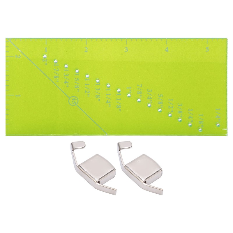 Magnetic Seam Guide Set Resistance Ruler Perforated Seam Measurement Quilting