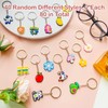 Jongdari 80pcs Cute Keychains for Kids, Random Different Cartoon Assorted