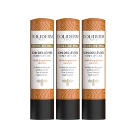 Doliderm Honey Lip Balm Nourishing Lip Care with Manuka Honey, Shea Butter, Castor Oil, and Jojoba Oil – 98.8% Natural Ingredients