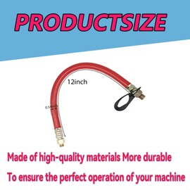 HON1010 10mm Oil Drain Hose Compatible with Hon-da GX110, GX120, GX160, GX200 GX240, GX270, GX340, GX390, GC160 Series Engines M10x1.25 mm (1-Pack)(Red)