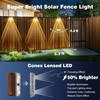 Peasur Solar Fence Lights Outdoor, 8 Pack Step Light Solar