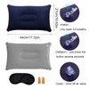 Pack of 2 Inflatable Camping Cushions, Ergonomic Travel Pillow, Inflatable,