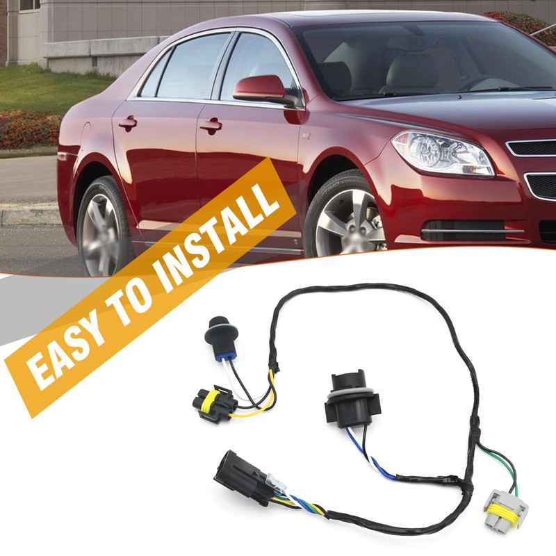Vkinman 15930264 2Pcs Headlight Wiring Harness Headlight Socket Connector Wire,
