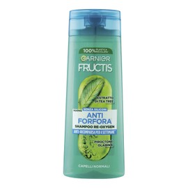 Garnier Fructis Anti-Dandruff Shampoo for Normal Hair Moisturising and Cleansing with Tea Tree Extract, Reoxygen, 250 ml
