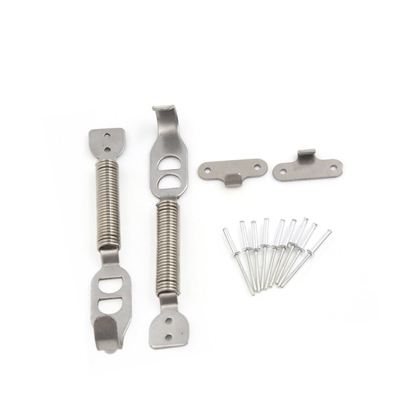 REPAIROCK 2 PCS Bonnet Springs Fastener Hood Pin Lock Latch