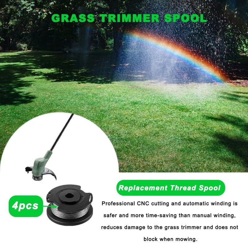 Pack of 4 Thread Spools Grass Trimmer Thread Replacement Spools
