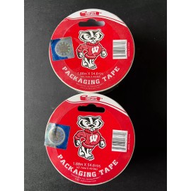 Wisconsin Badgers Packaging Tape Two Sealed Rolls