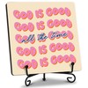 FUQWZ Religious Wooden Plaque - 'God is Good All the