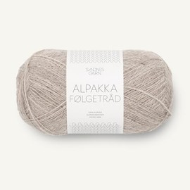 SANDNES GARN Alpaca Følgetråd – Colour: Lys Beige (2650) – 50 g / Approx. 400 m Wool
