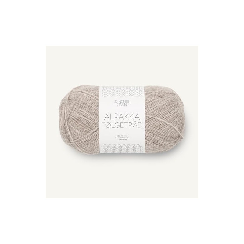 SANDNES GARN Alpaca Følgetråd – Colour: Lys Beige (2650) –