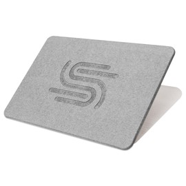 Stone Bath Mat- Non Slip & Quick Dry Bath Mat- Easy To Clean Bath Mat- Diatomaceous Earth Stone Bath Mats for Bathroom- Gray Minimalist with Engraved Design Stone Bathroom Mat by Your Wright Stuff