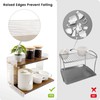 SNAIL GARDEN Acrylic & Wood Coffee Station Organizer with Raised