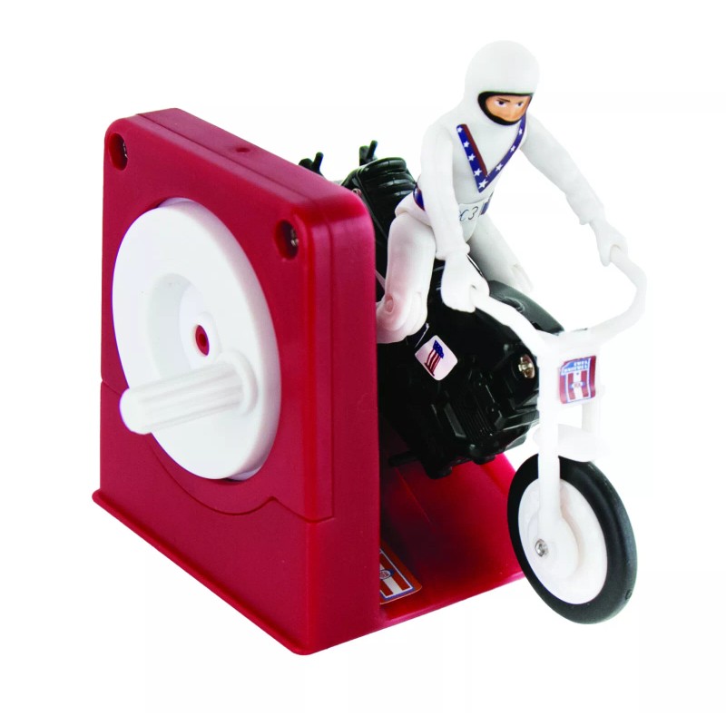 Super Impulse WORLDS SMALLEST Evel Knievel Stunt Cycle Toy- Energizer