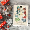 Victorian Snowman Funny Christmas Card with Envelopes