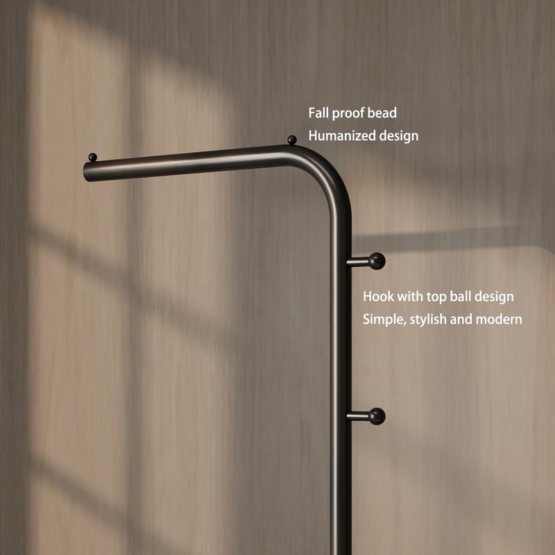 BUZUEY clothes rack,Modern clothing racks for hanging clothes,7-shaped coat rack