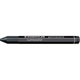 STAEDTLER 236-9 Lumocolor - Crayón universal permanente a prueba de manchas, color negro (paquete de 12)