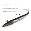 Jig Head Soft Plastic Fishing Lures with Hook Sinking Swimbaits