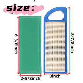 697153 Air Filter Compatible with Briggs and Stratton 795115 697014 698083 794422 697634, for John Deere GY20573 M149171 LA115 LA105 LA110 LA100 L100 L105 L107 Lawn Mower, for Craftsman LT1000 LT2000