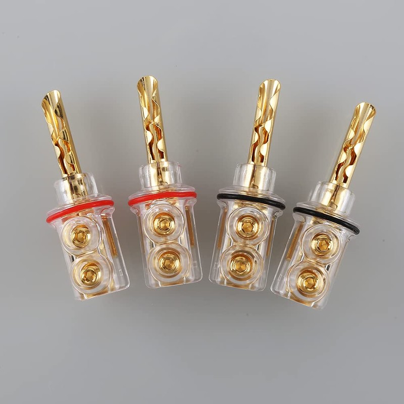 Viborg Audiocrast 4X HiFi Speaker Banana Plug Connectors 4MM BFA