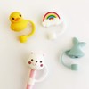 Lemonadeus Silicone 4PCS Straw Tips Cover Reusable Drinking Straw Tips